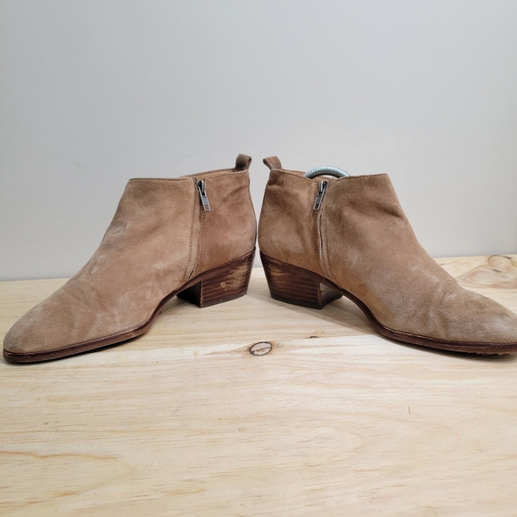 J. Crew suede short booties tan 10 - Picture 6 of 7